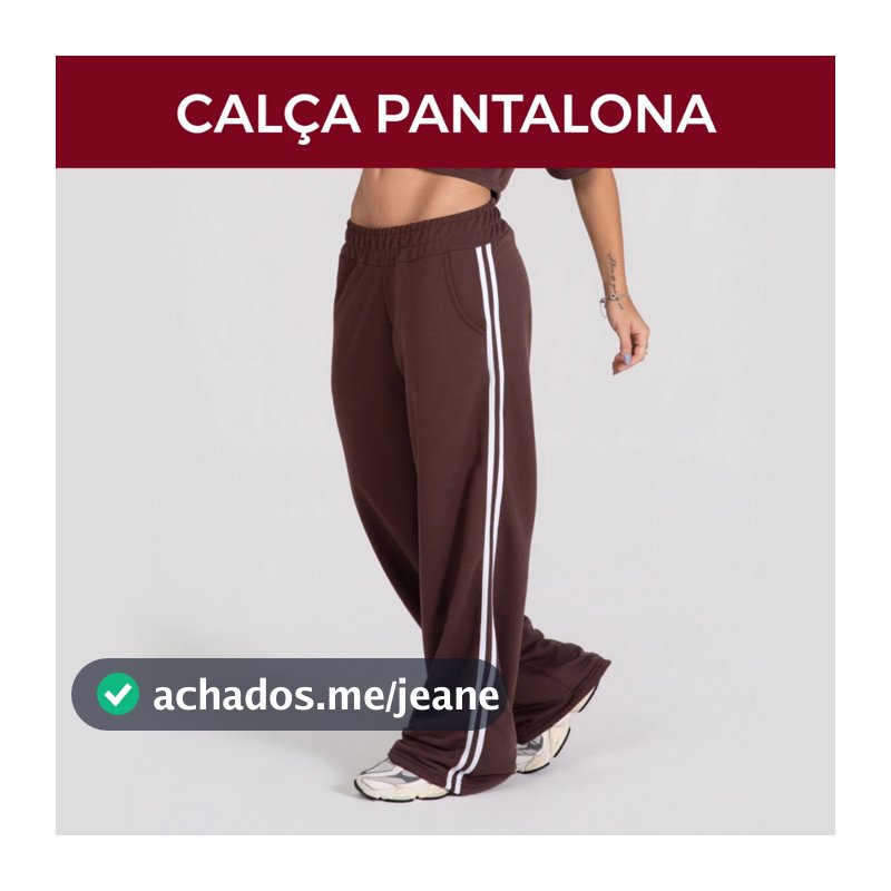 Calça Pantalona feminina listras laterais Confortável Academia Modelo Grande Básica Moletom