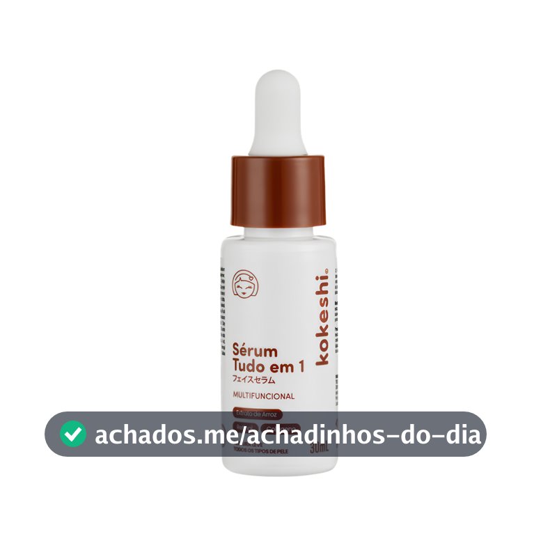 Sérum Tudo em 1 Kokeshi 10 Ativos Poderosos 30ml Eficácia Comprovada