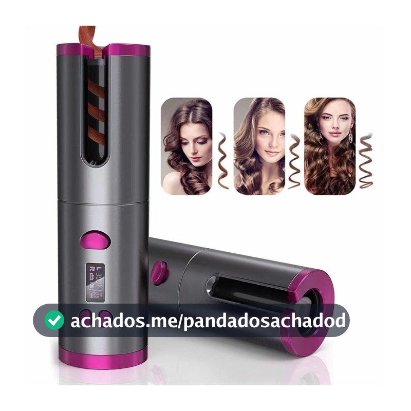 Modelador de cabelo automático sem fio com bateria recarregável de cerâmica embutida marisa