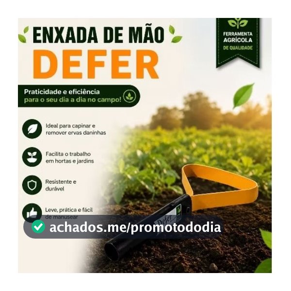 Enxada Defer de mão para Jardinagem, Estufas e Hortaliças