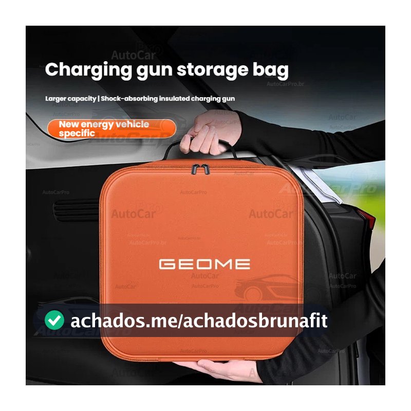 Bolsa de armazenamento de couro para Geely EX2, capa protetora para carregador de carro elétrico, capa protetora de Cour