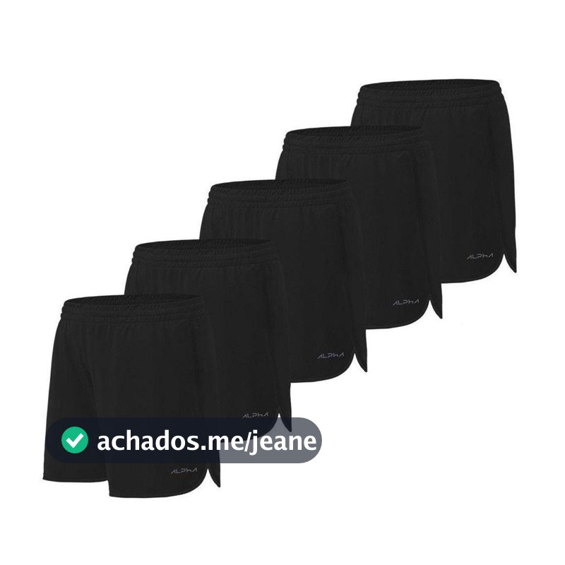 Kit 5 Shorts de Corrida Dry Alpha Co