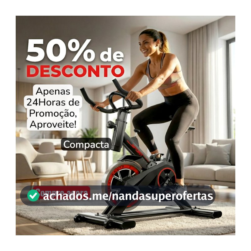 Bicicleta Bike Ergométrica Spinning Academia Fitness Profissional Cardio e Musculação até 120kg