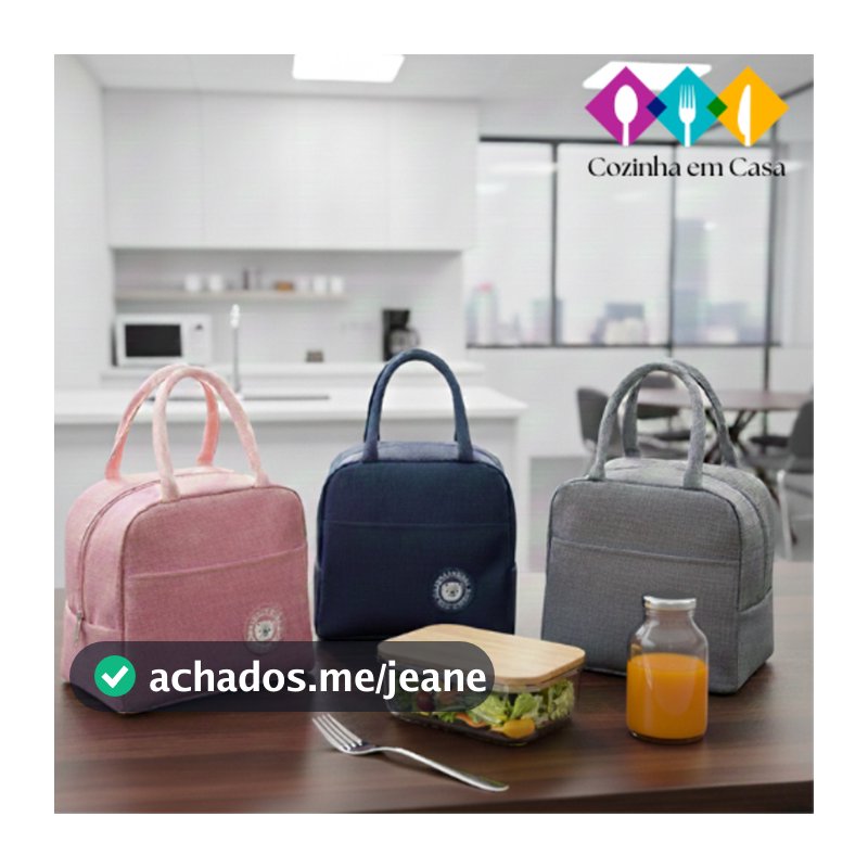 Bolsa Térmica Portátil Marmita Viagem Necessaire Lancheira Térmica