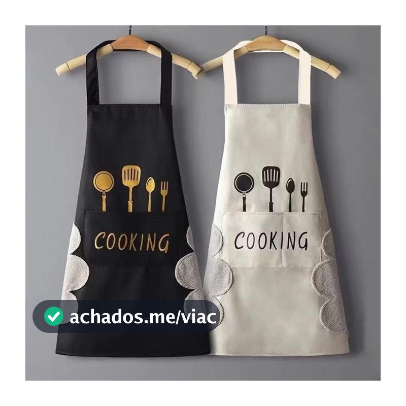Avental de cozinha para cozinha doméstica para homens e mulheres impermeável à prova de óleo