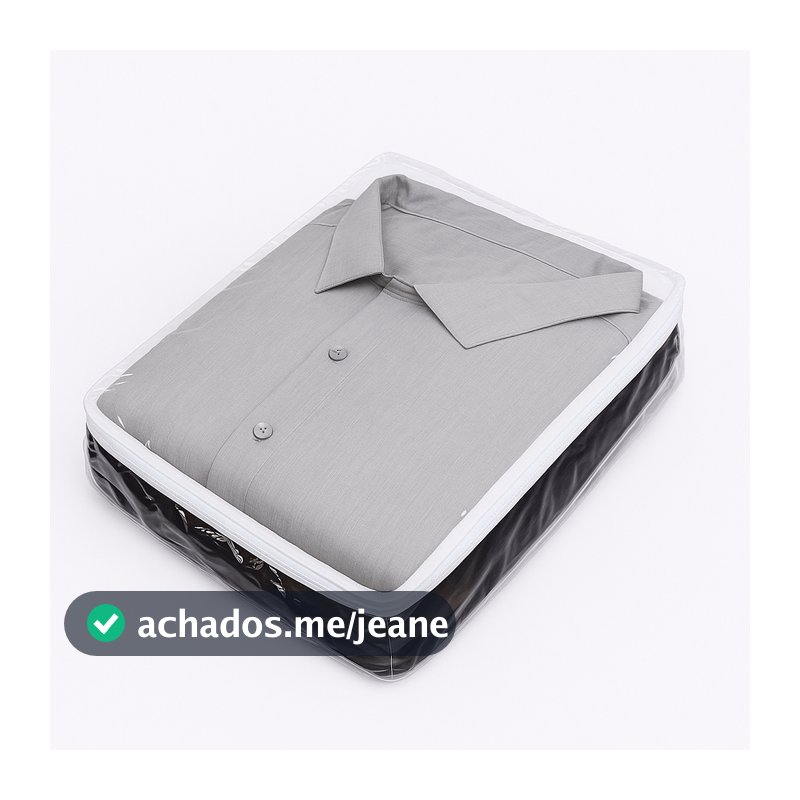 Kit 20 Saco Organizador Closet Roupas E Enxovais C/ Ziper Armário Cômoda