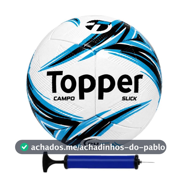Bola Futebol Campo Oficial Topper Treinamento/recreativo + Bomba de ar
