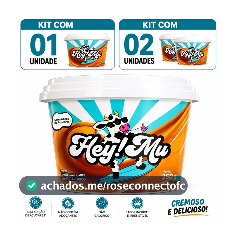 Hey Mu Doce de Leite Pote 250g Zero acucar