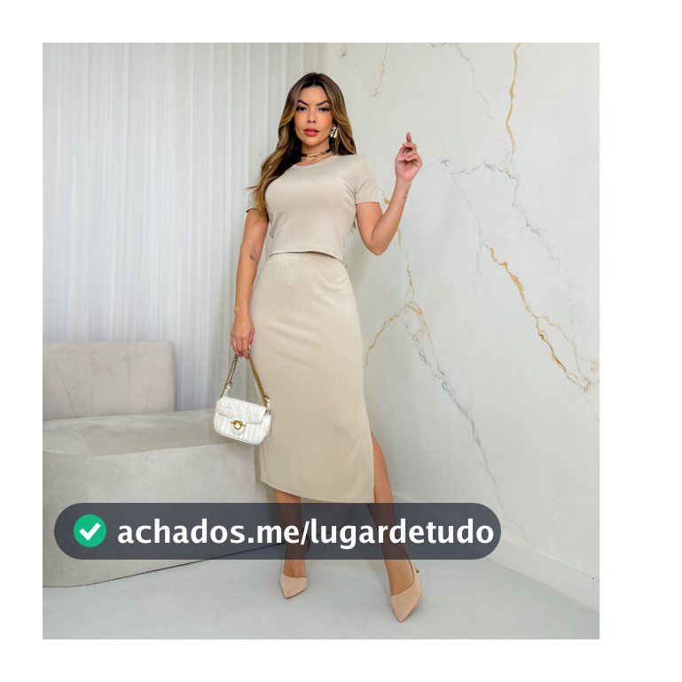 Conjunto Feminino Malha Canelado Moda Feminina Verão 3RD SD1268