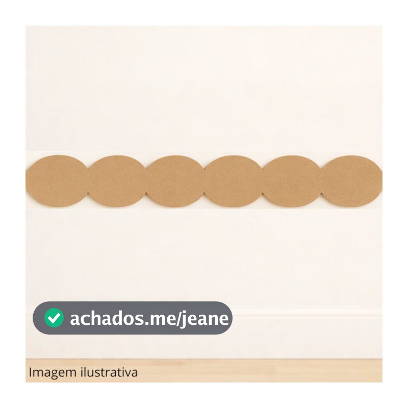 Rodameio Decorativo em MDF Cru 70x8cm | Borda de Parede Infantil | Modelo Bolinhas / Boho / Quarto de Menina e Menino