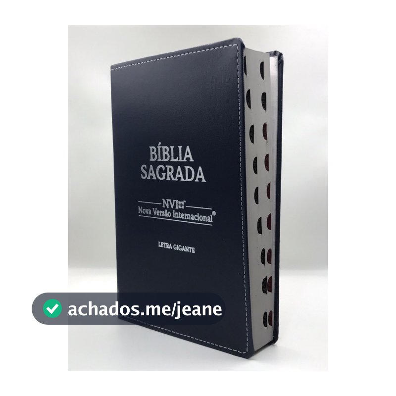 Bíblia Sagrada NVI tamanho grande Capa Flexível Azul
