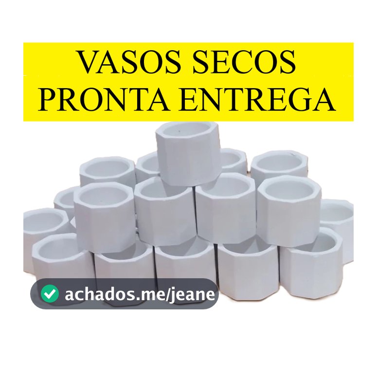 KIT 50 VASINHO GESSO LEMBRANCINHA FESTA BATIZADO PORTA VELA