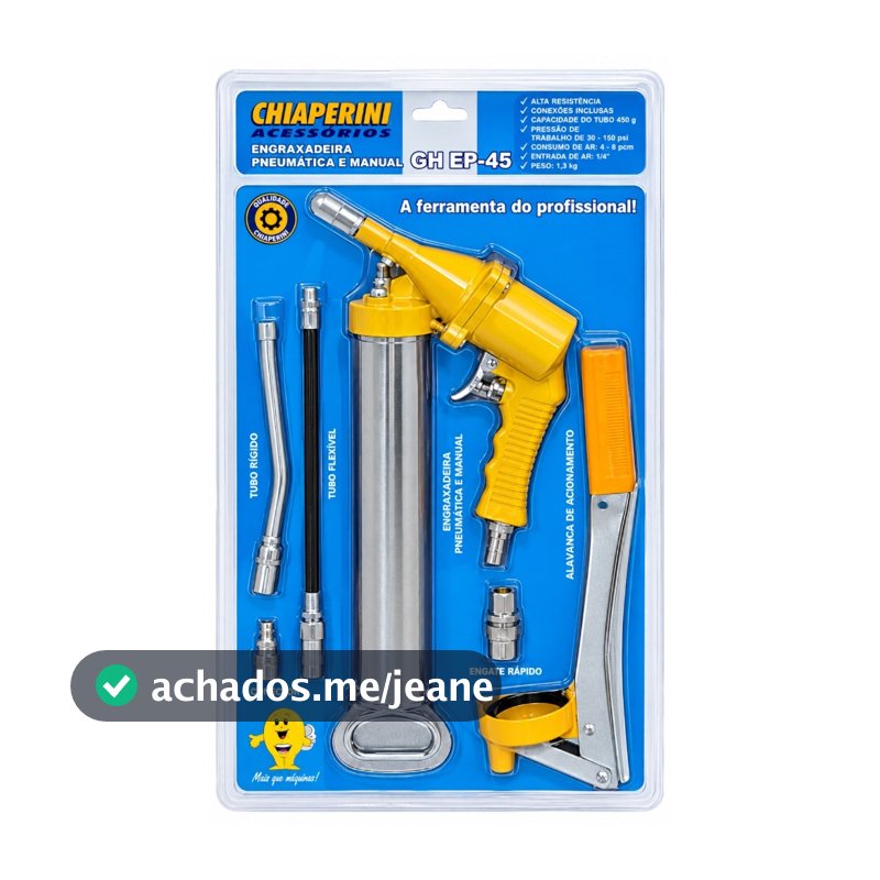 engraxadeira pneumática manual 450ml - CHIAPERINI.
