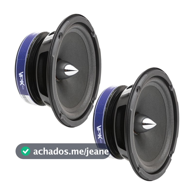 Par Alto Falante QVS 6 Polegadas 6-24VPK Triaxial 300w rms Para Carros Picapes Suvs 2 Falantes