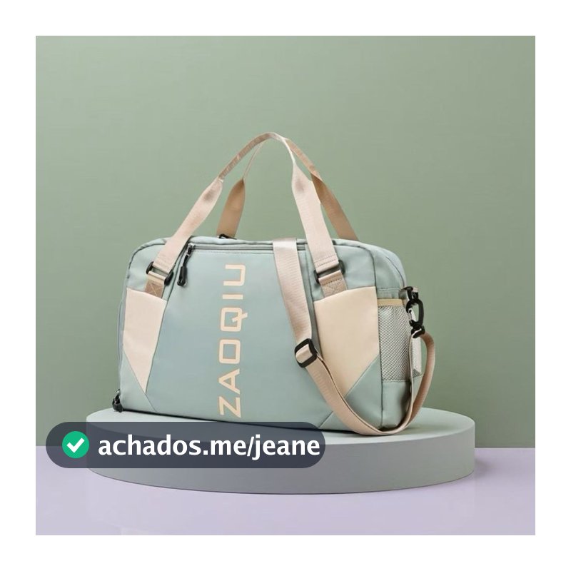 Bolsa de Ombro Academia Feminina - Saco Esportivo Grande para Viagem, Yoga, Fitness, Resistente