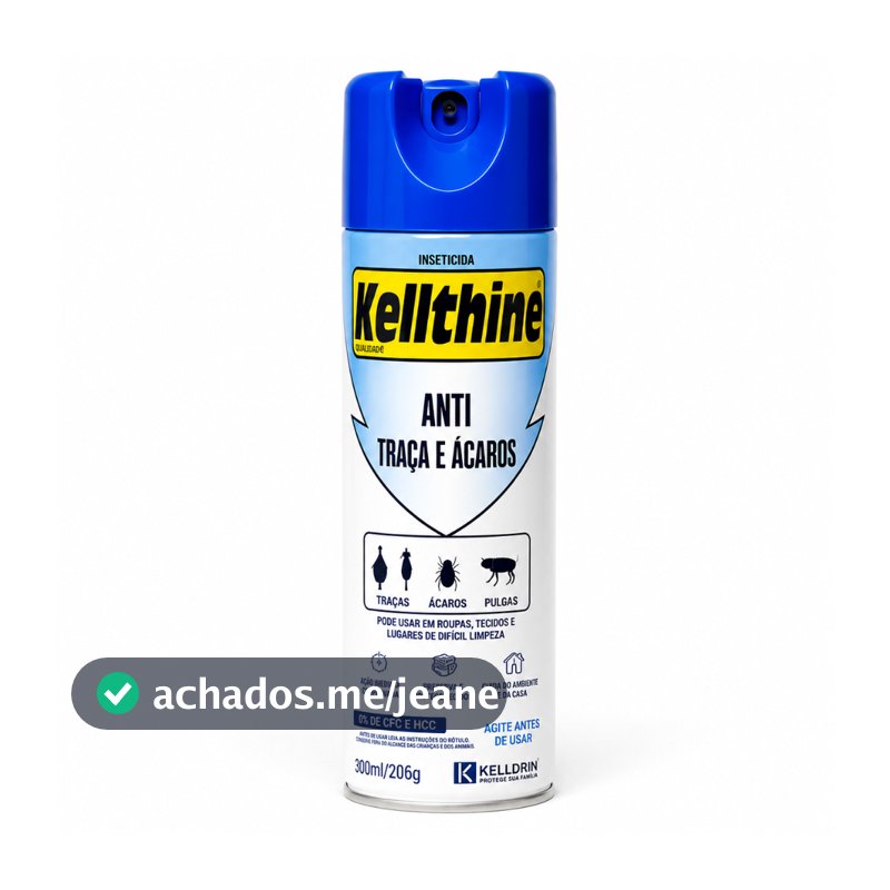 Kellthine Anti Traças Ácaros 300ml Proteção para Roupas Estofados e Colchões