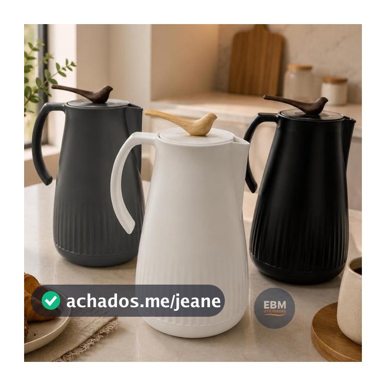 Garrafa Térmica Café Água Chá 1L Detalhe Na Tampa