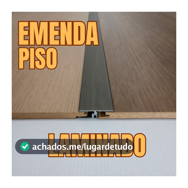 Perfil T transição + base para piso laminado