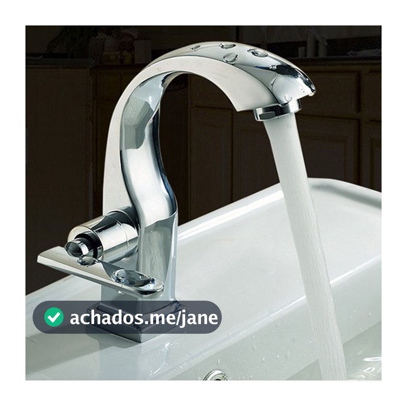 Torneira Banheiro 304 Inox 100% Metal Brilhante Para Cubã Banheiro Lavatório Água Fria