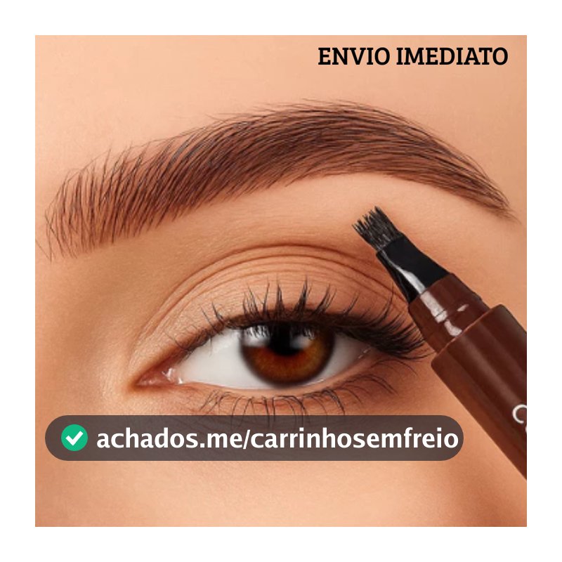 Lápis De Sobrancelha À Prova D'água, De Longa Duração , Definição Natural , 4 Pontas, Preenche Falhas