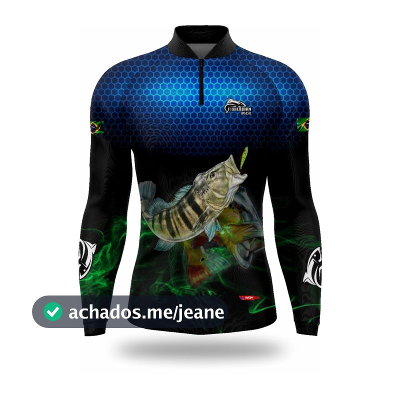 CAMISA BLUSA DE PESCA COM PROTEÇAO UV TUCUNARE