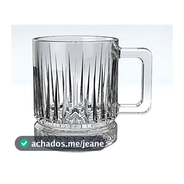 CANECA VIDRO ELUSIA PIRAMIDE 250ML 17994 INGA