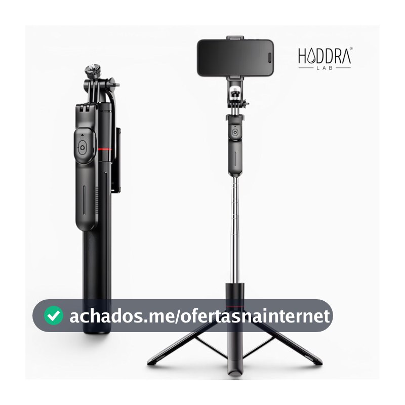Tripé Suporte Celular 360 Profissional Bastão Selfie 1,7m + Controle Bluetooth Sem Fio Reforçado