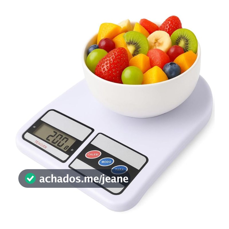 Balança Digital Alta Precisão até 10kg Cozinha Dieta Alimentos Super Precisa Nutrição Confeitaria