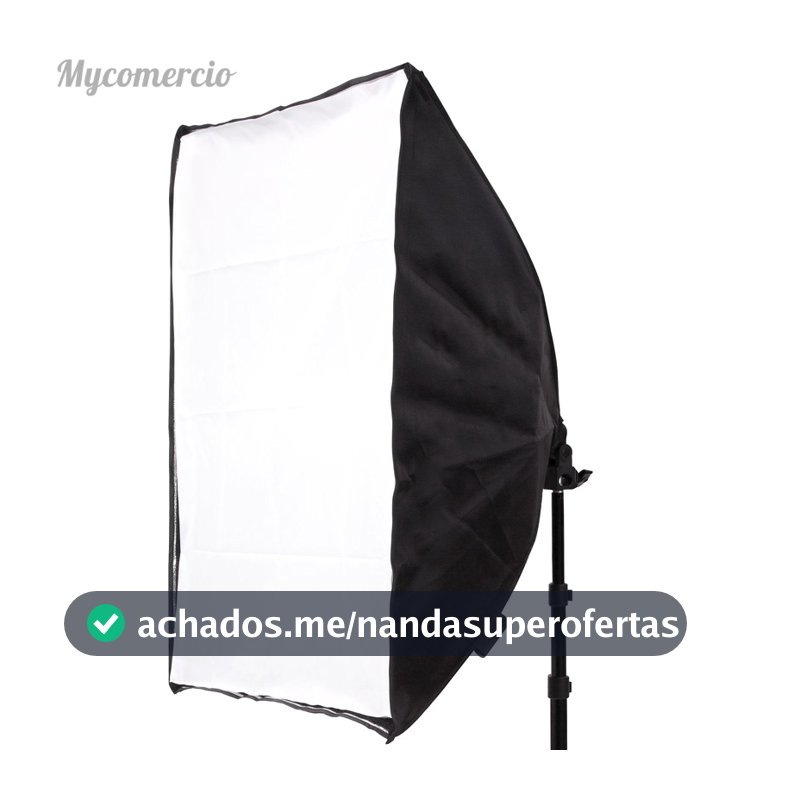 Softbox 50x70cm com Soquete E-27 Embutido para Estúdio Fotográfico