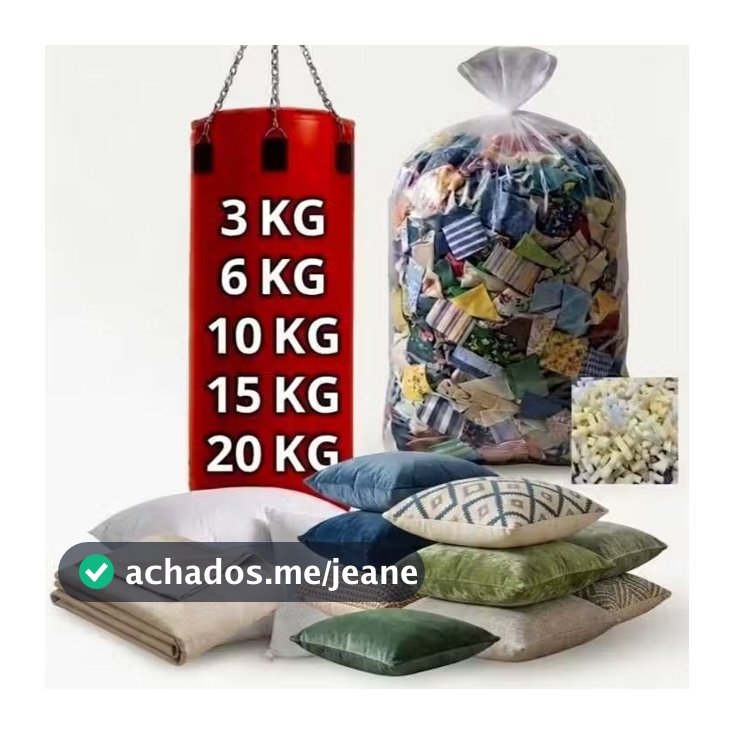 Retalhos de Tecido Para Enchimento de Saco de Pancada, Almofadas tapete e Artesanato - 3/5/10/15/20/25 Kg