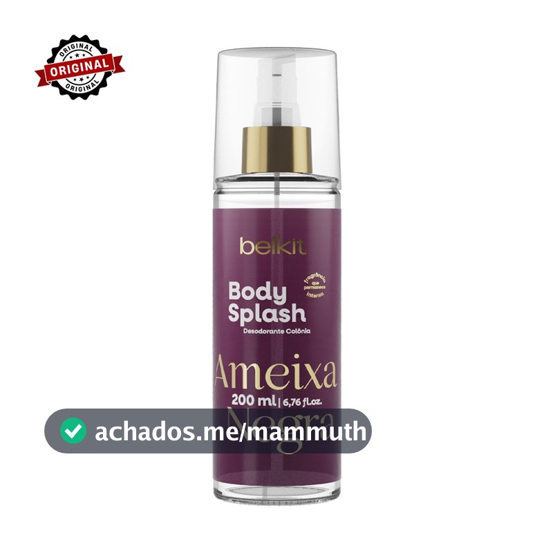 Body Splash Ameixa Negra 200ml BELKIT | Alta Projeção | Alta fixação | Perfumaria Fina
