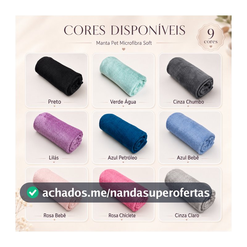 Manta Mantinha Pet e Bebê Cobertor Microfibra Soft Antialérgica Macia e Quentinha Cachorro e Gato