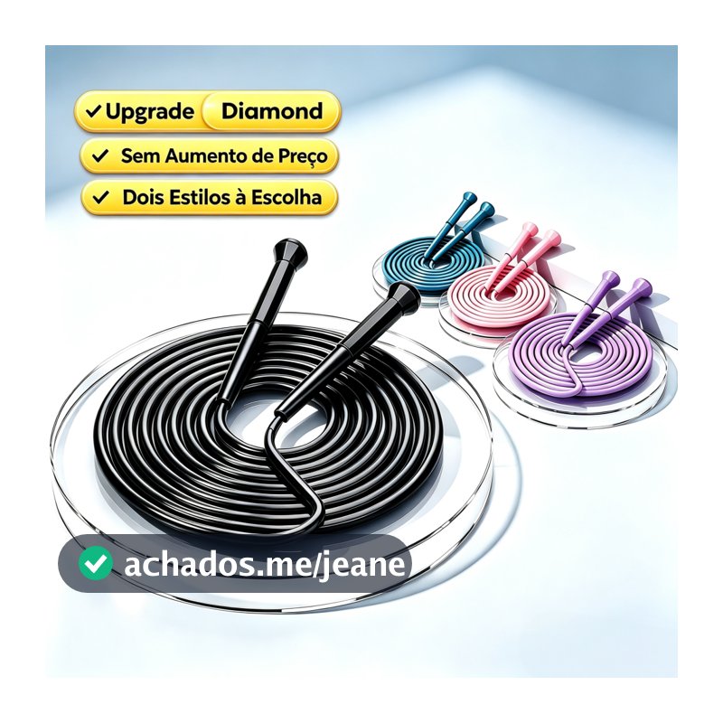 Corda de Pular Profissional Ajustável de PVC 280cm - Ideal para competições e treinos diários！