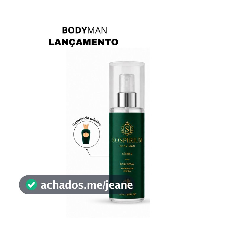 BODY SPLASH LANÇAMENTO MASCULINO 200ML – SOSPIRIUM By: Noblle Parfum