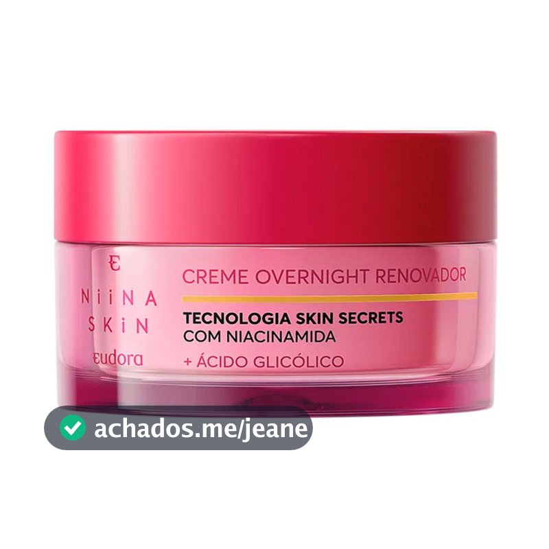 Eudora Niina Secrets Niina Skin Overnight Creme Hidratante Facial 45g
