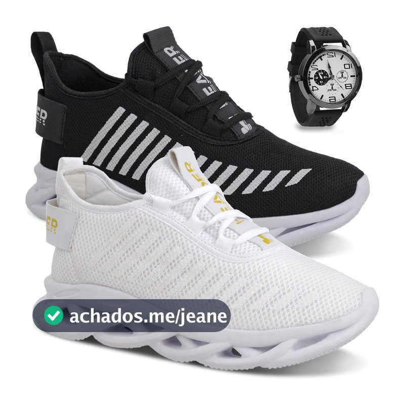 Kit 2 Tênis Masculino Header Infinite Mais Vendido Promoção + Relógio