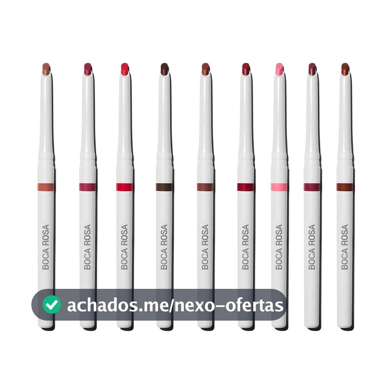 Contorno Labial Boca Rosa Lápis De Boca Retrátil Ponta Chanfrada Cremoso À Prova Dágua