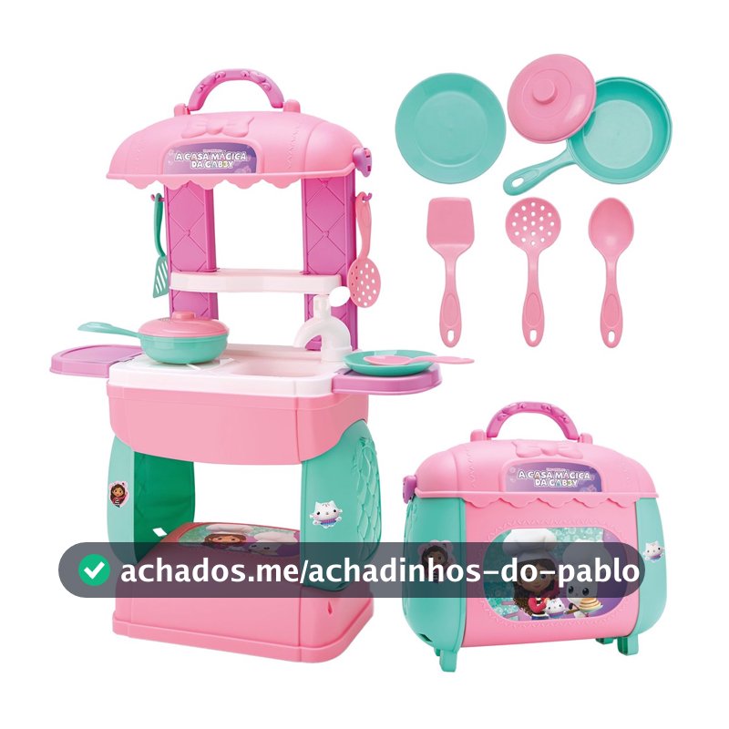 Cozinha De Brinquedo Infantil Completa Casa Mágica Da Gabby Com Acessórios - Bambola