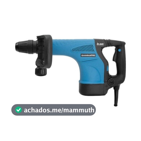 Martelo Demolidor Gamma 1200W SDS Max Profissional 12 Ajustes De Posição Alta Potência Para Construção