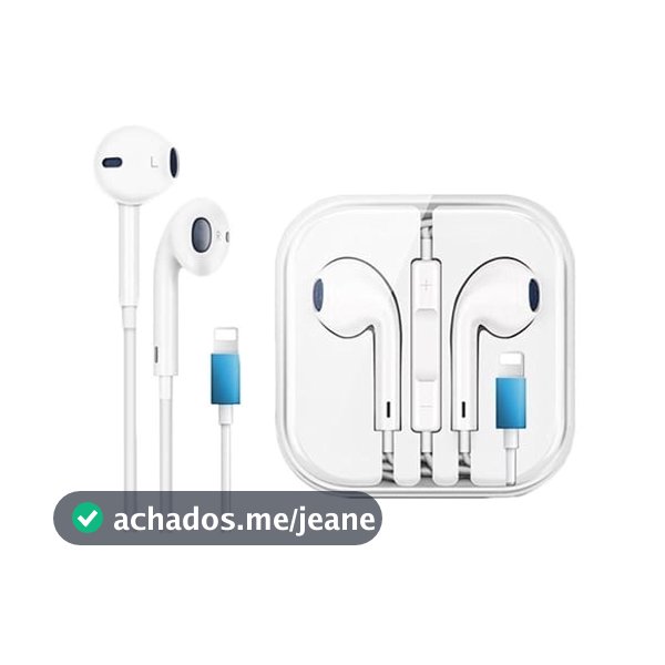Fone de Ouvido entrada lightning para Iphone Microfone Bluetooth