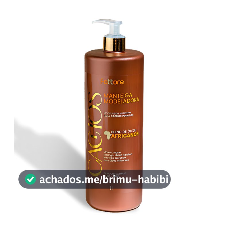 Fattore Manteiga Modeladora Cachos Óleos Africanos – Definição Sem Frizz 1L