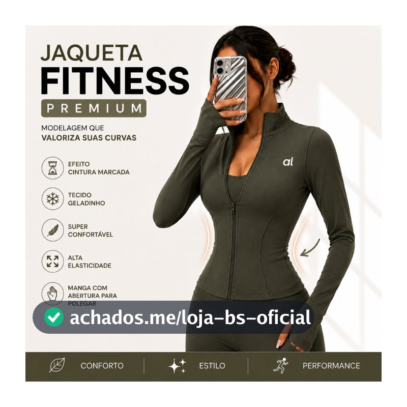 Jaqueta Fitness Feminina Com Polegar Modeladora Compressão Leve Importada Academia Corrida Treino Casual Premium