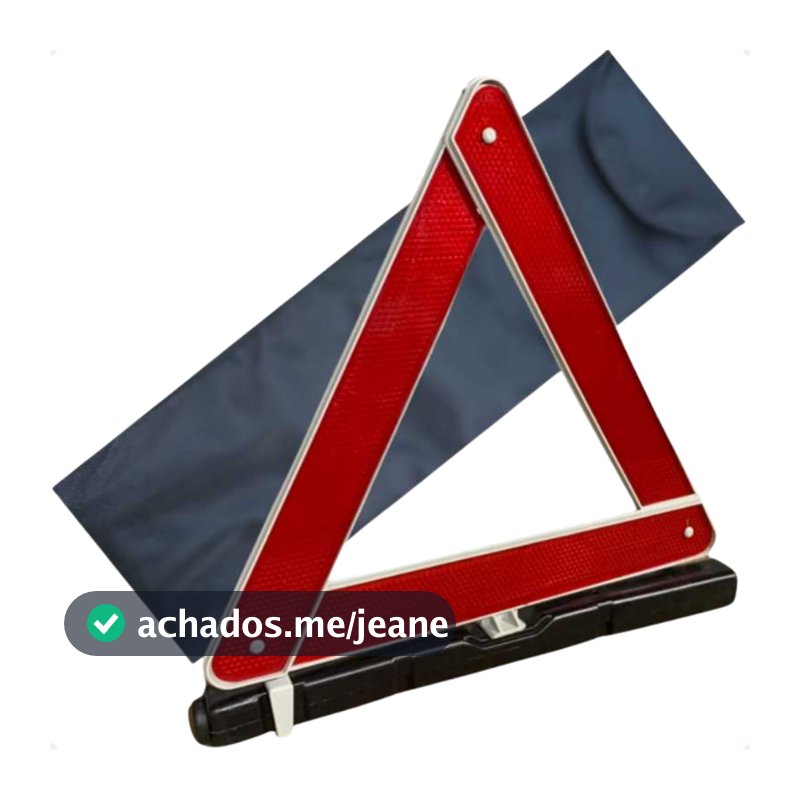 Kit Capa + Triângulo Reforçado Sinalização Carro Automotivo