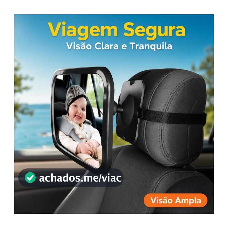 1/2/3Pcs Espelho Retrovisor Banco Traseiro Bebê Conforto Cadeirinha Campo de visão amplo Material inquebrável