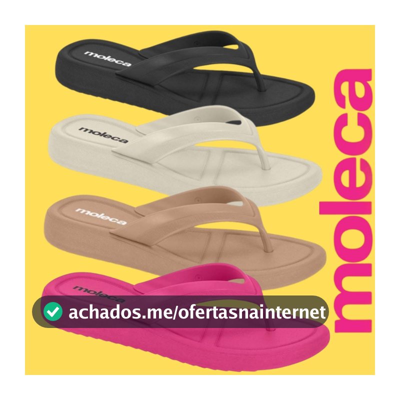 Chinelo Feminino Nuvem Ortopedico Moleca Marshmallow | Lançamento! | Produto Original Moleca!