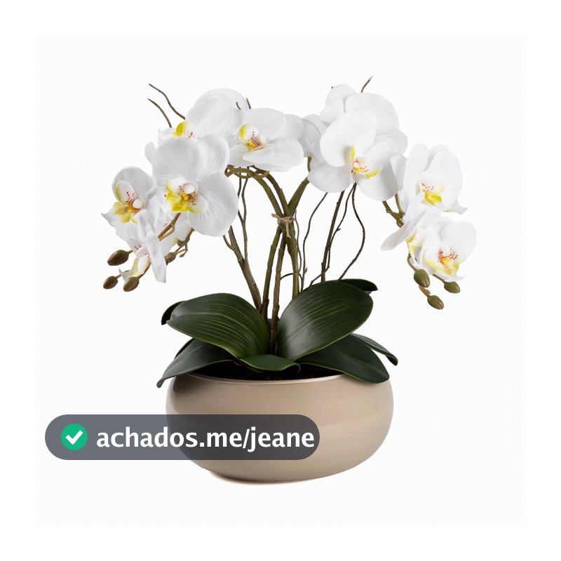 Arranjo de Orquídea 4 Hastes Artificial Centro de Mesa