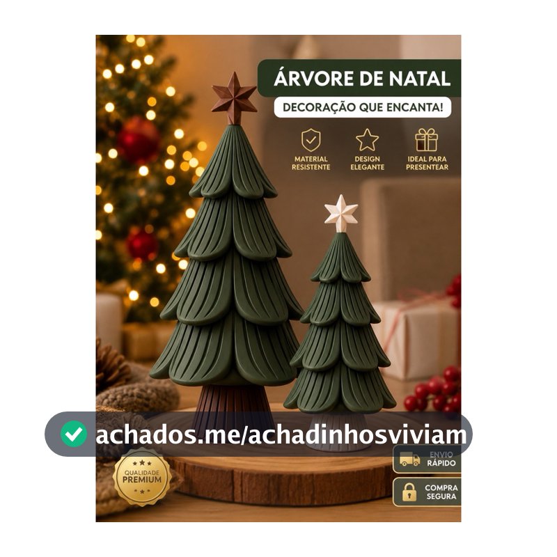 Árvore de Natal Minimalista Decoração Japandi