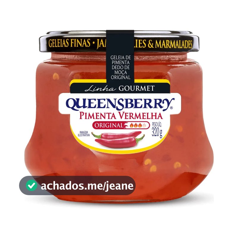 Geleia de Pimenta Vermelha Agridoce Queensberry Gourmet 320g