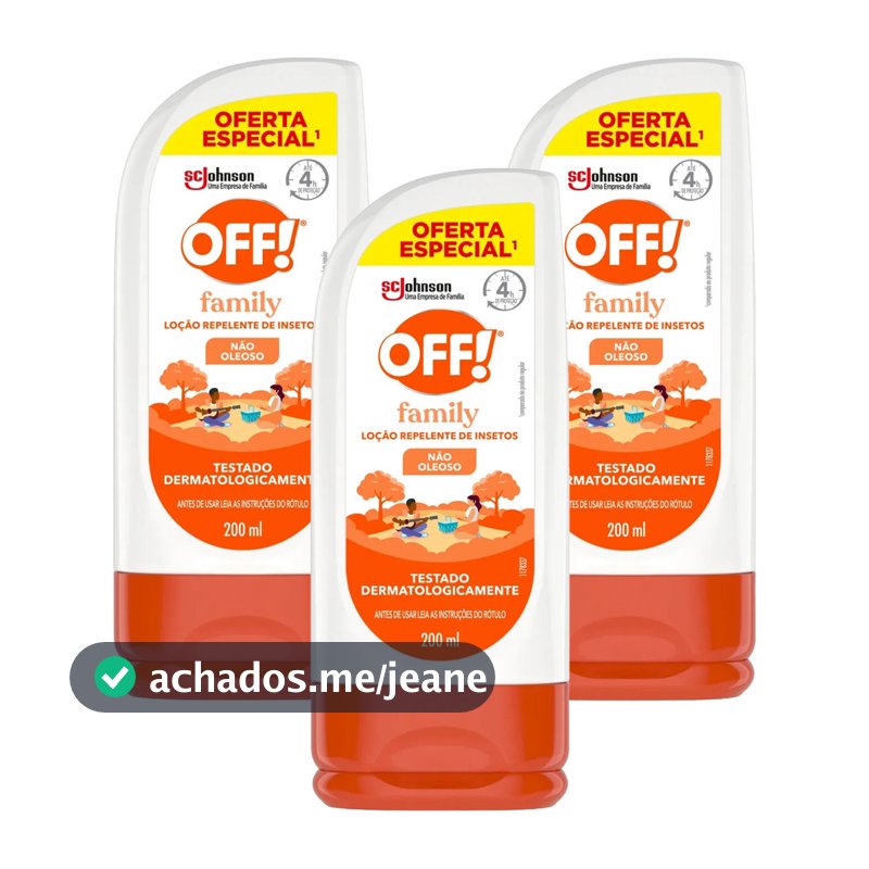 Repelente Off Family 200ml Loção