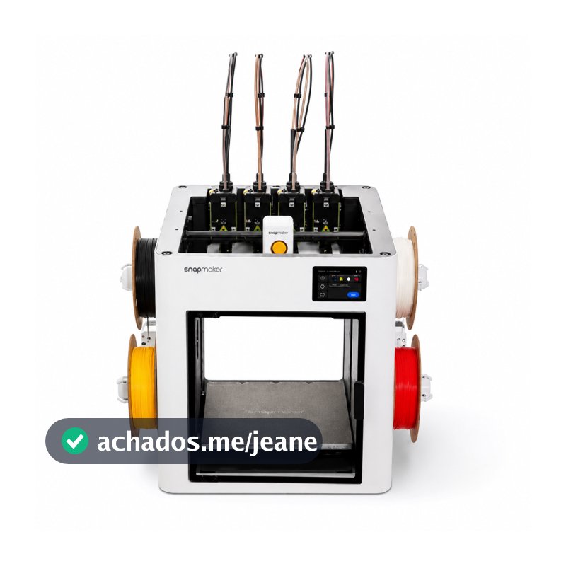 Impressora 3D Snapmaker U1 Multi-Color Área 270mm Bivolt Preto